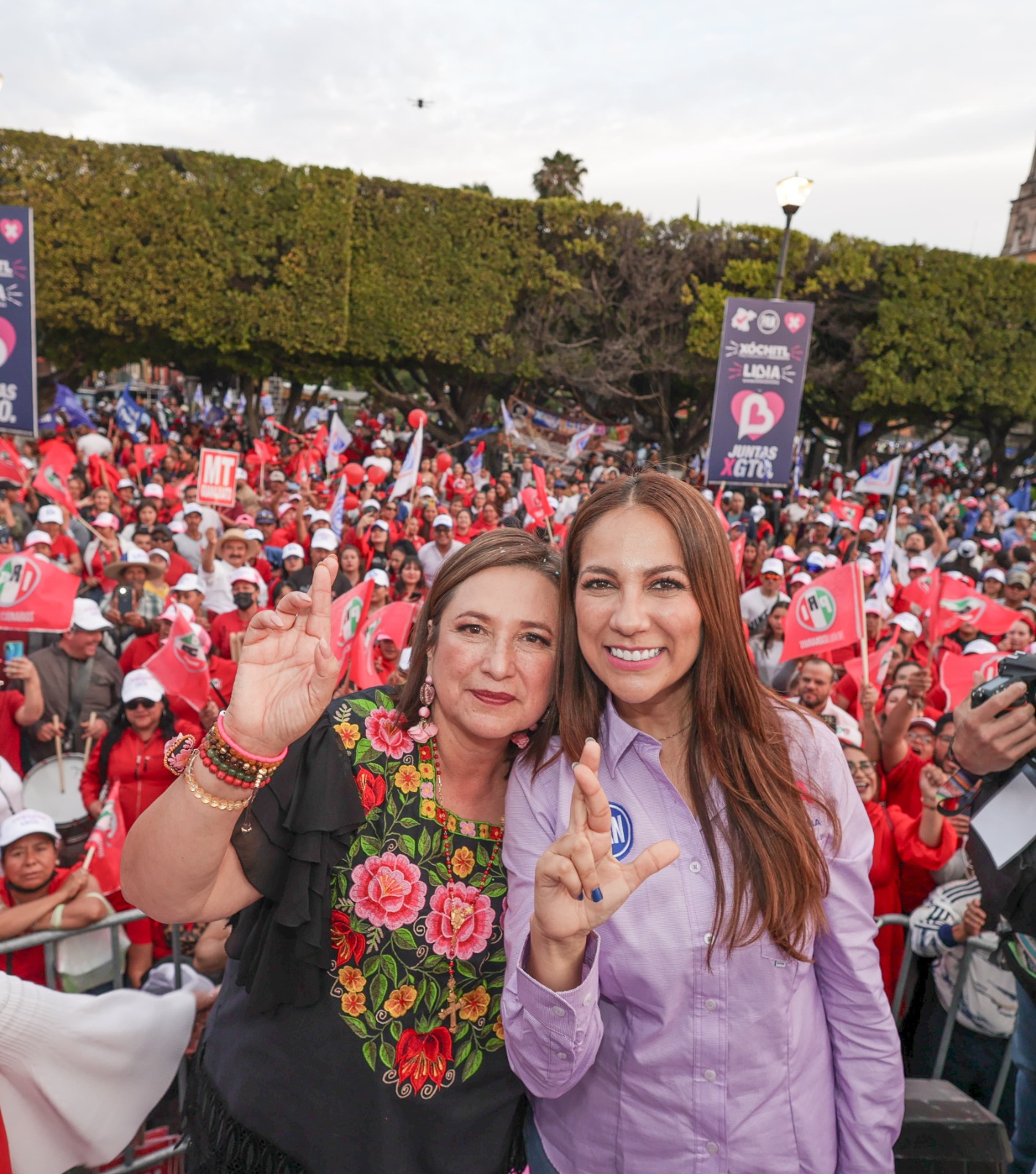 Tengo las agallas para que ustedes vivan en paz: Xóchitl Gálvez