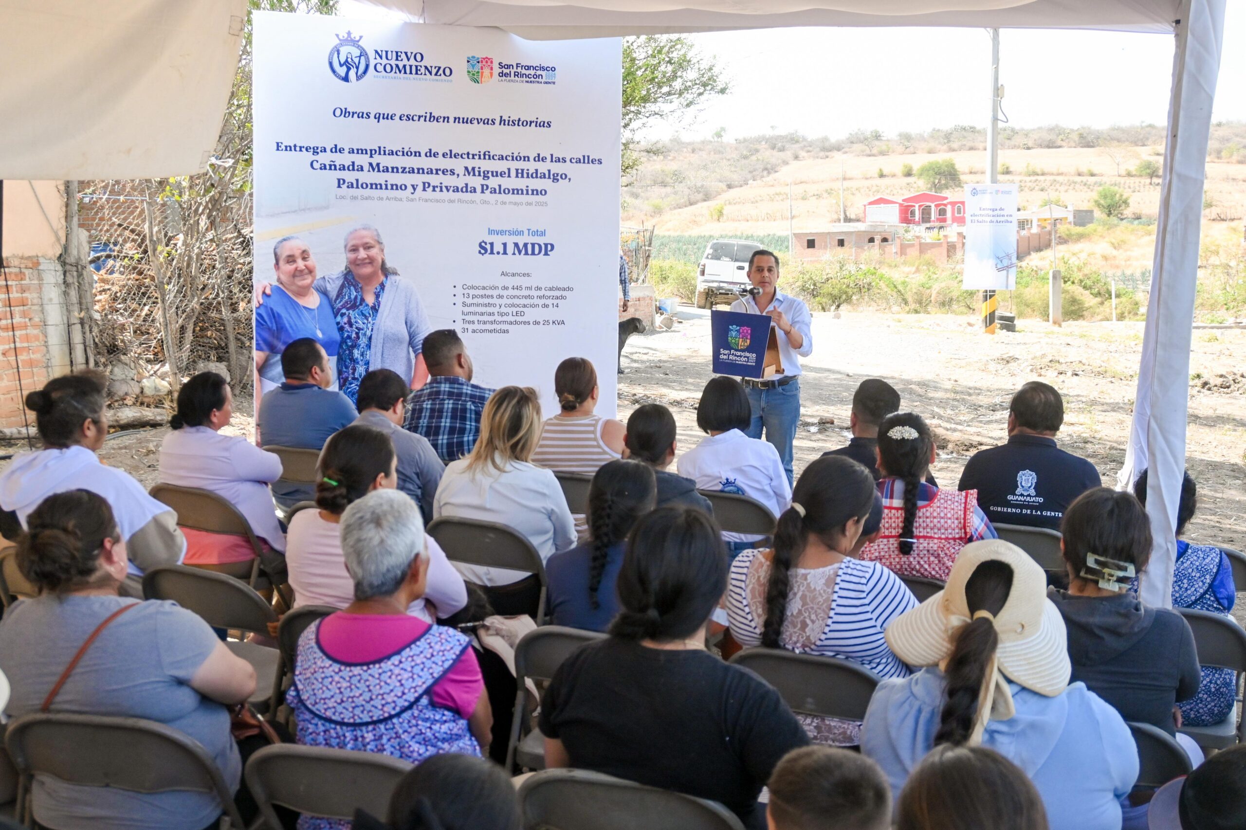 Más de 200 familias beneficiadas con ampliación de electrificación en El Salto de Arriba