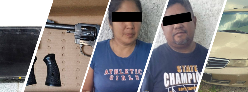 Policía de León detiene a pareja por robo a casa habitación y posesión de arma de fuego