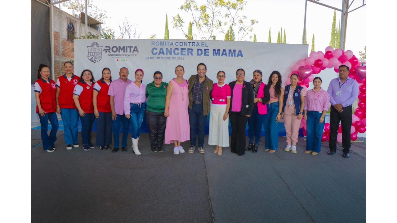 Conmemora Gobierno Municipal de Romita el Día Internacional de la Lucha contra el Cáncer de Mama