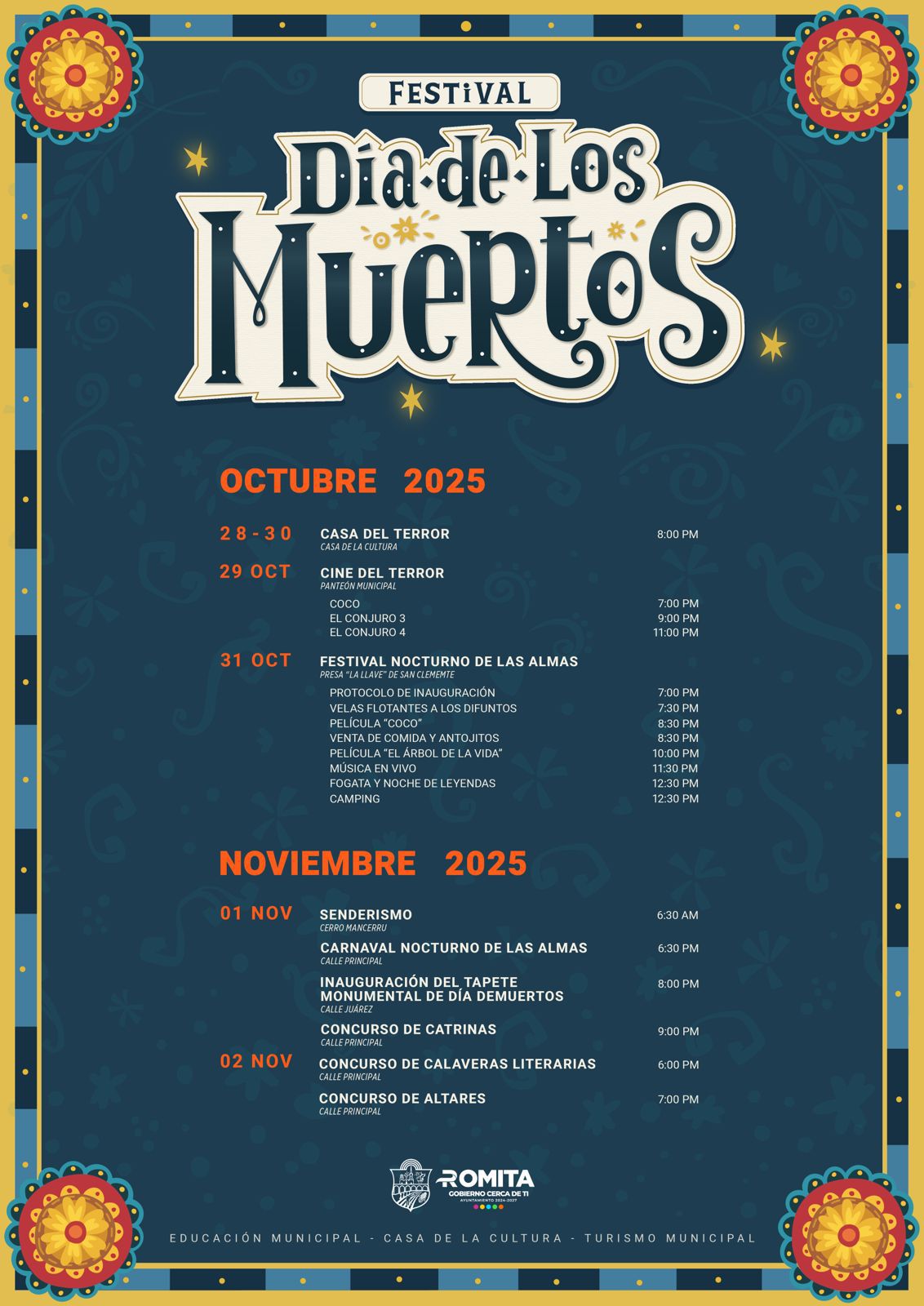 Romita se prepara para vivir el “Festival Día de Muertos 2025”