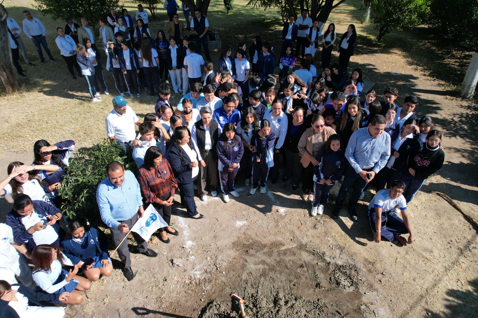 Arranca construcción de estacionamiento para motocicletas en CECyTE Purísima I.