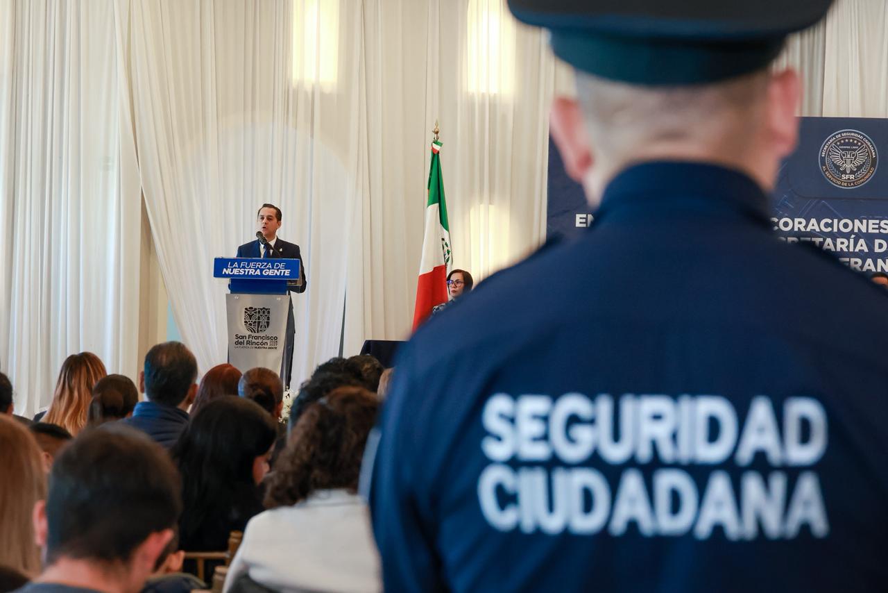 Reconocen a 50 integrantes de la Secretaría de Seguridad Ciudadana en San Francisco del Rincón