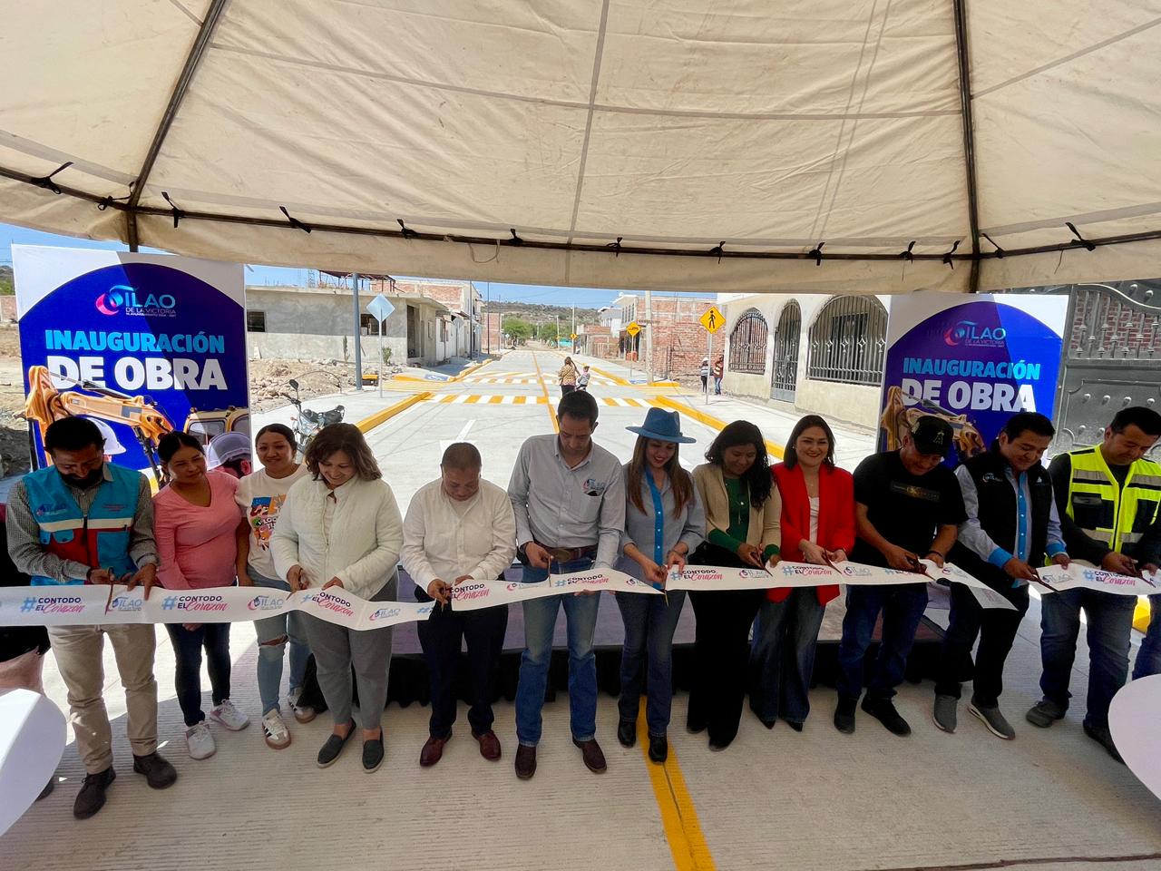 INAUGURAN OBRAS DE PAVIMENTACIÓN Y DRENAJE EN SILAO